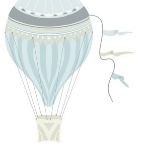 Stripe hot air balloon - orig