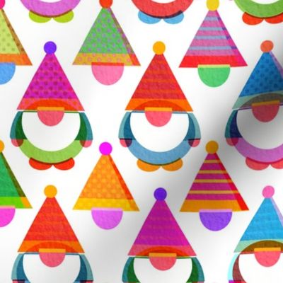 Colourful Tissue Paper Christmas Gnomes