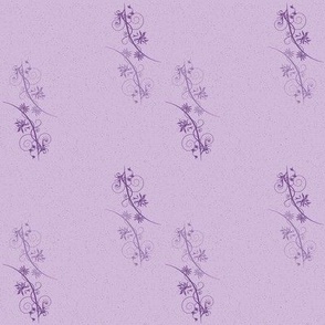 Lilac vine,  diagonal lines, vintage look