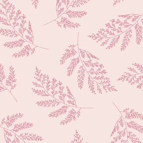Delicate fern bubblegum pink on petal-01