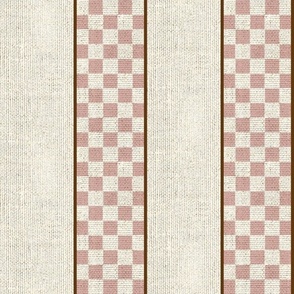 FEED SACK STRIPE - HOBBS JUNCTION COLLECTION (FADED RED)