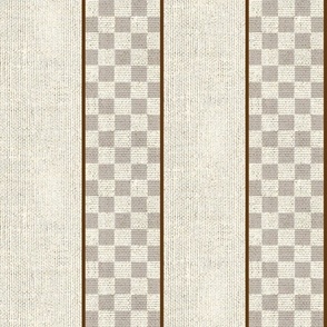 FEED SACK STRIPE - HOBBS JUNCTION COLLECTION (FADED TAUPE)