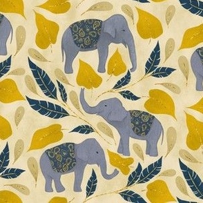 Jungle Elephants | Blue