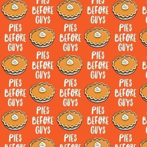 Pies before Guys - orange - pumpkin pie - LAD21