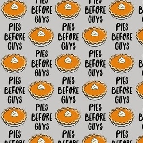 Pies before Guys - grey - pumpkin pie - LAD21