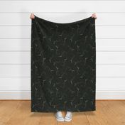 Large Antlers on very dark green