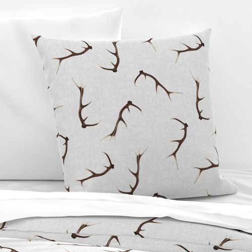 Large Antlers on textured gray