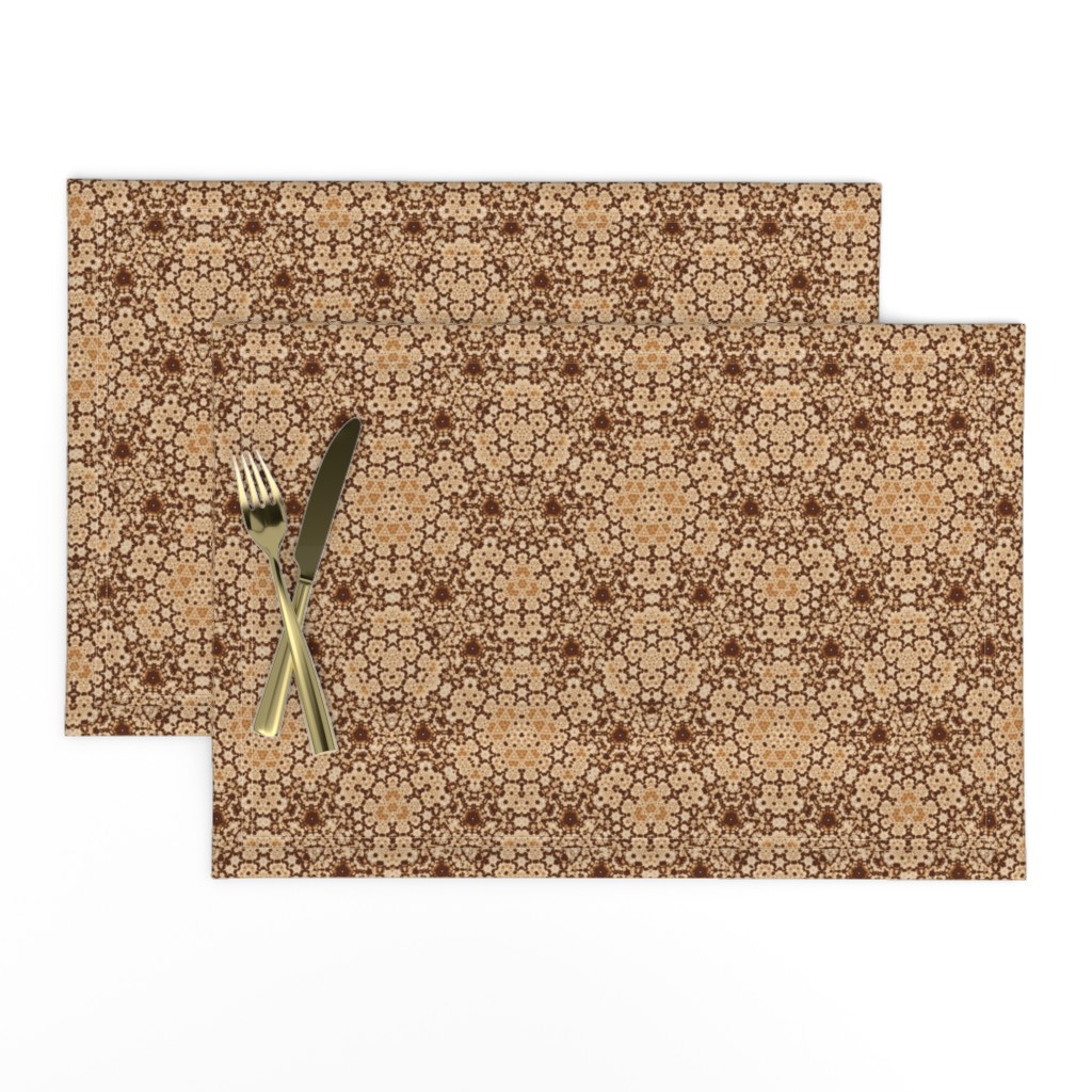 Beige and Brown Digital Tapestry