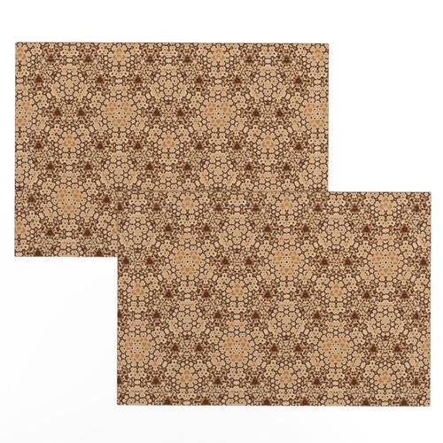 Beige and Brown Digital Tapestry