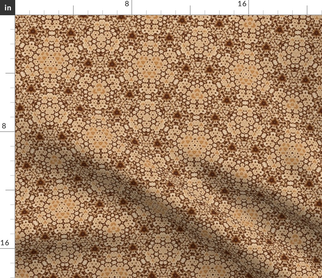 Beige and Brown Digital Tapestry