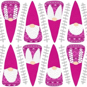 Swedish Gnomes // Pink Tomte - Large