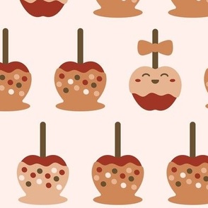 Kawaii Caramel Apples: Red (Large Scale)
