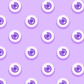 Eyeball Polka Dots Pastel Purple