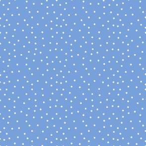 Gnomey Blue with White Polka Dots