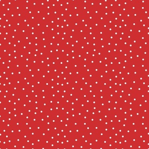 Gnomey Red with White Polka Dots