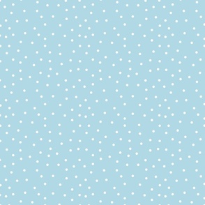 Gnomey Sky Blue with White Polka Dots