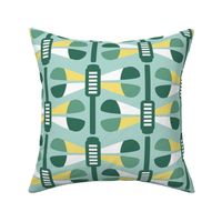 retro dragonfly cluster - green-large