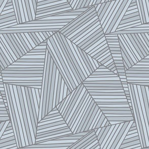 Terrains Geometric in light blue and grey  ©designsbyroochita