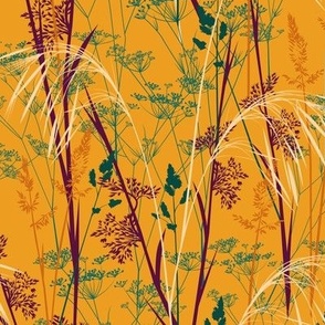 in the wild meadow - orange