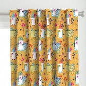 Gnomes floral yellow