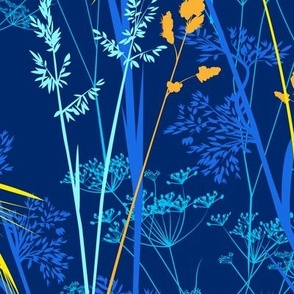 in the wild meadow - navy