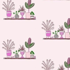 Natalie's Plant Shelf - Pink