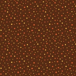 Autumn Colours Dots Small Chocolat