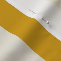 Samantha - 4 inch Stripe - Yellow and Cream - Ver.9 - #D49F11