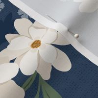 Charlotte Floral on Navy - Jumbo Scale