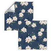 Charlotte Floral on Navy - Jumbo Scale