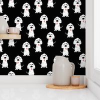 halloween mummy dogs - black - LAD21