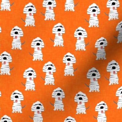 halloween mummy dogs - orange - LAD21