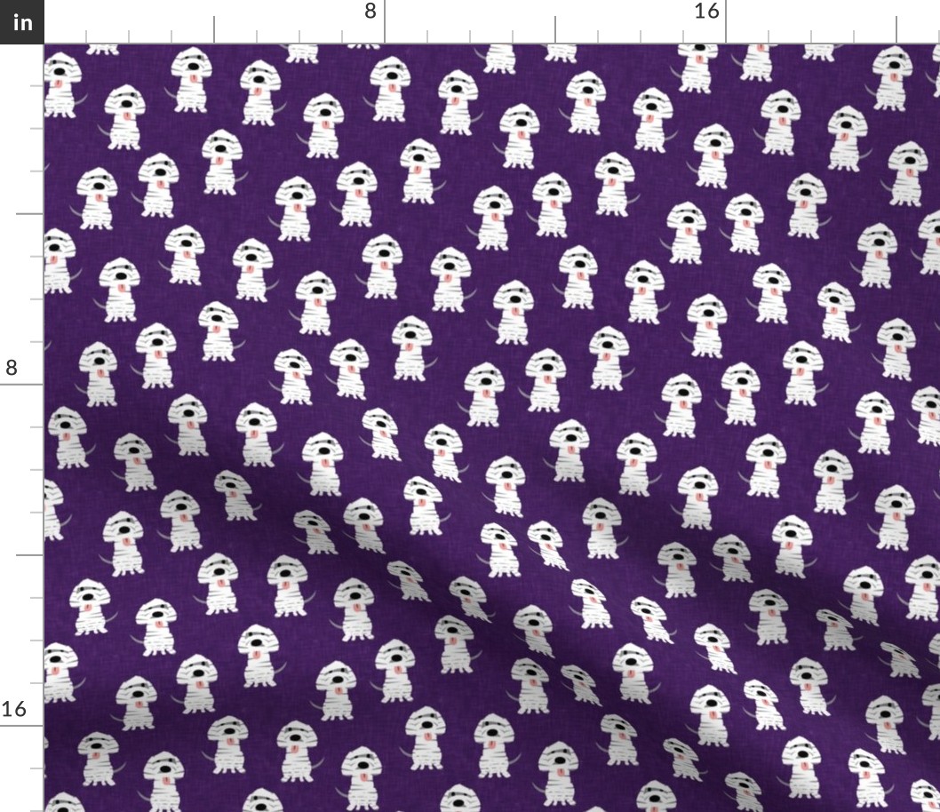 halloween mummy dogs - purple - LAD21