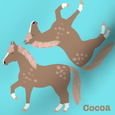 8x8” Large Cocoa the Horse