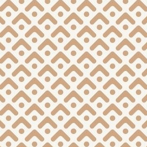 arrows and dots - gold and white