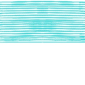 Aqua Rustic Stripes-Large