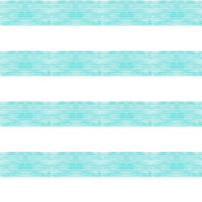 1 Inch Turquoise Beach Stripes