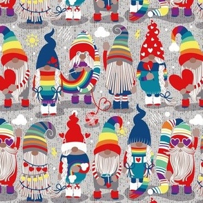Gnome Pattern Fabric, Wallpaper and Home Decor | Spoonflower
