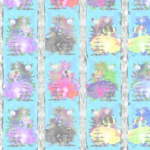 8 Princesses - Sky Blue (fat quarter size)