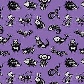 Animal Skeletons - Bright Purple Small