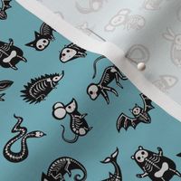 Animal Skeletons - Muted Teal Small