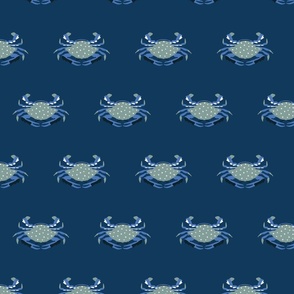 Crab Walk - in dark blue medium  ©designsbyroochita