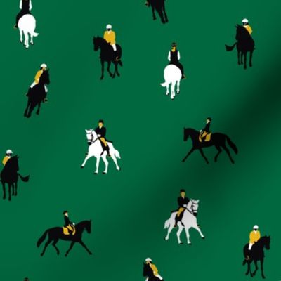 Equestrians on Hunter Green