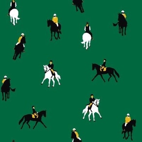 Equestrians on Hunter Green
