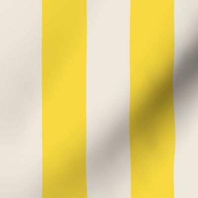 Samantha - 4 inch Stripe - Yolanda Yellow and Cream - #2D - #F8D840