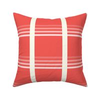 Red ombre lines color block