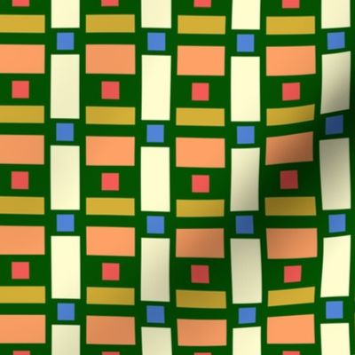 Small Scale Green geometric color block