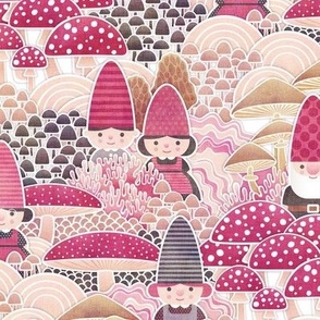 Gnomes in the Magic Mushroom Forest Small Scale
