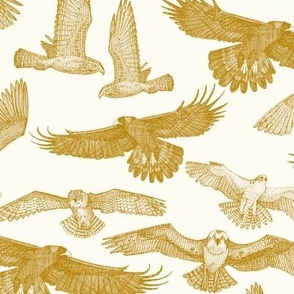 birds of prey gold small