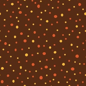 Autumn Colours Dots Medium Chocolat